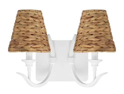Craftmade 58362-MWW Kokomo 2 Light Wall Sconce -Matte White - ALCOVE LIGHTING
