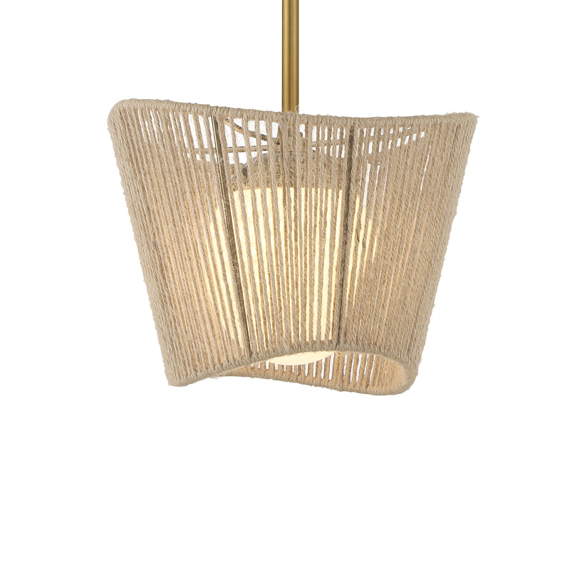 Minka Lavery Key Largo 1 Light Mini Pendant-Soft Brass