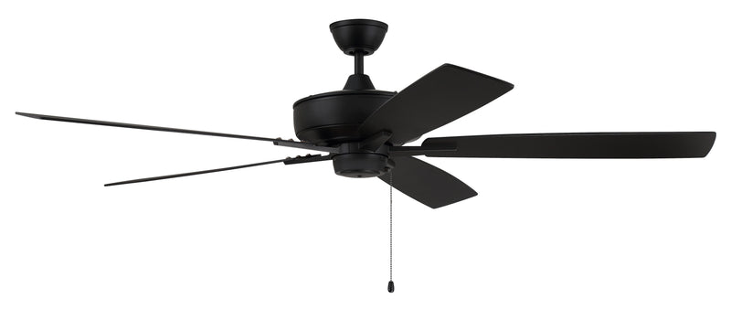 Craftmade S60FB5-60FBGW Super Pro 60 Ceiling Fan -Flat Black