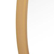Arculo Brushed Gold Mirror | Modern Round Aluminum Frame Bathroom Vanity Mirror (34 in. W x 34 in. H x 2 in. D)