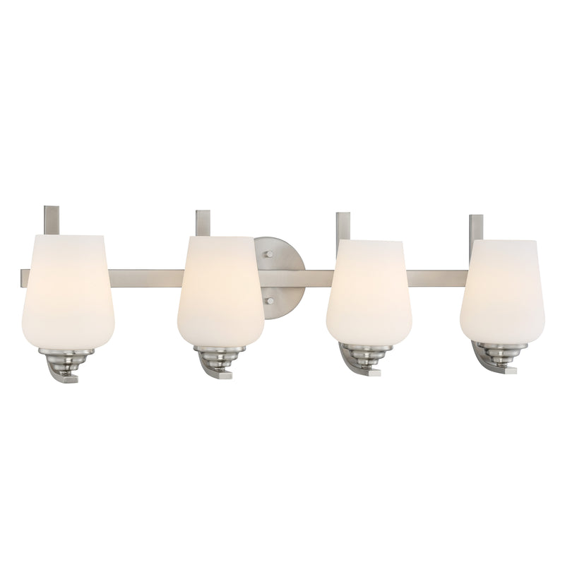 Minka Lavery Shyloh 4 Light Bathroom Vanity Light-Brushed Nickel
