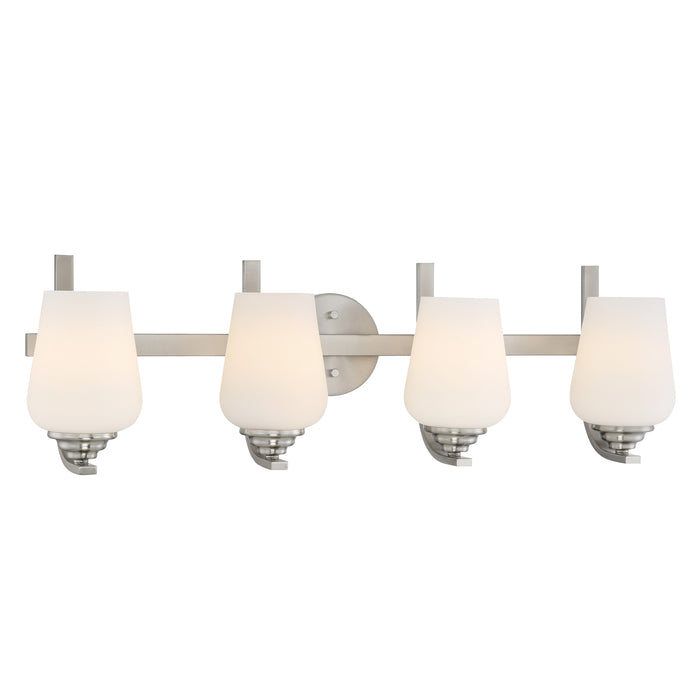 Minka Lavery Shyloh 4 Light Bathroom Vanity Light-Brushed Nickel