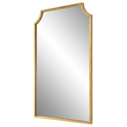 Gildra Gold Leaf Mirror | Modern Rectangle Iron Frame Bathroom Vanity Mirror (22 in. W x 36 in. H x 1 in. D)