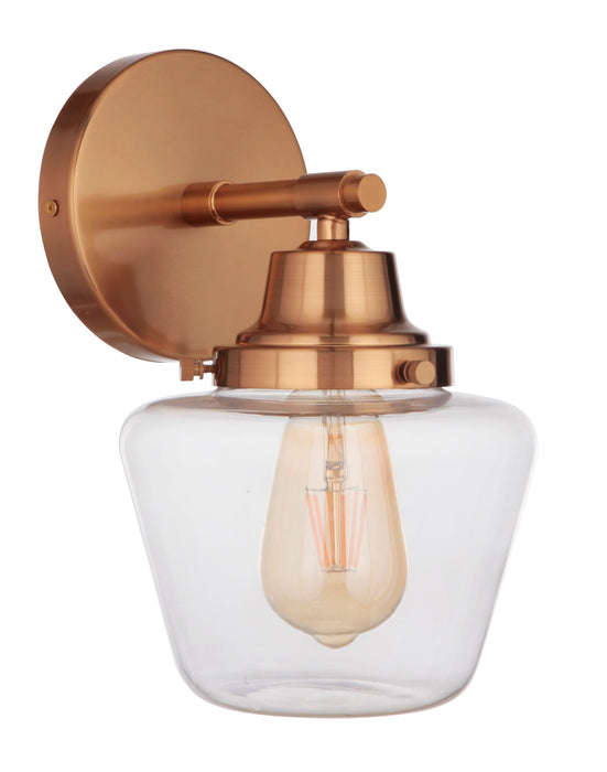 Craftmade 19507SB1 Essex 1 Light Wall Sconce -Satin Brass
