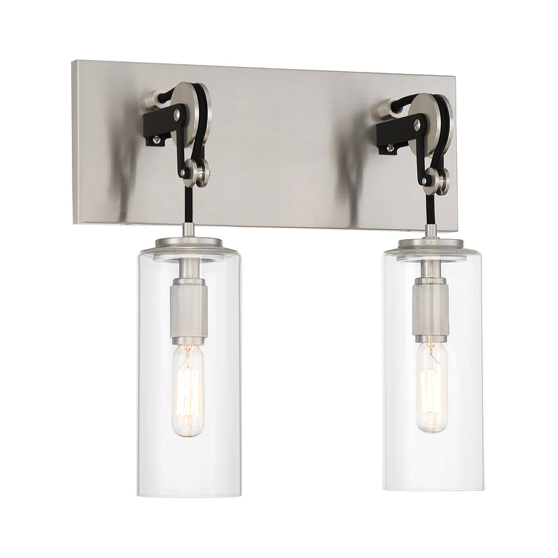Minka Lavery Pullman Junction 2 Light Bathroom Vanity Light-Coal