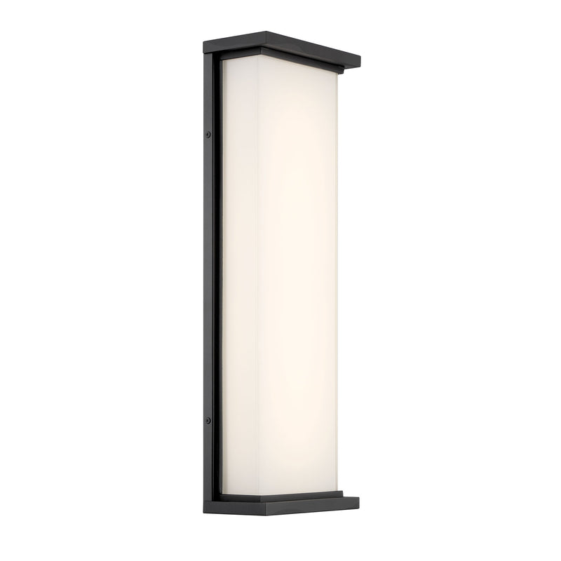 George Kovacs P5563-066-L Caption LED Outdoor Pocket Wall Light -Sand Coal