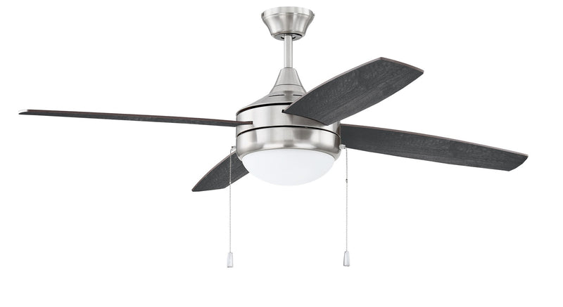 Craftmade PHA52BNK4-BNGW Phaze 4 LED Ceiling Fan -Brushed Polished Nickel