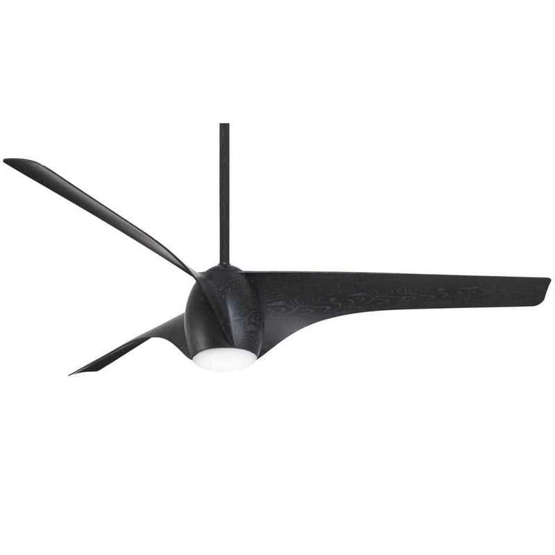 Minka Aire F839L-MBM Airewave 65" Matte Black Maple LED Ceiling Fan with Remote - ALCOVE LIGHTING