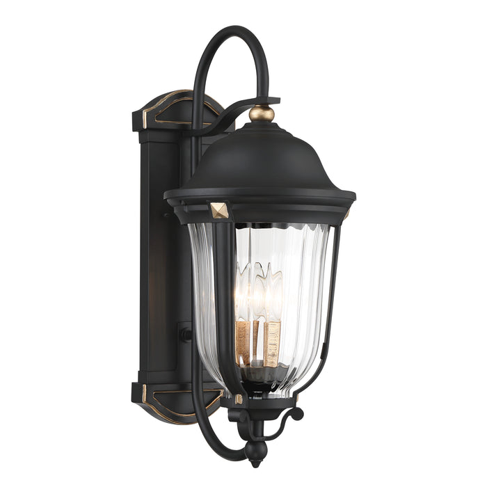 Minka Lavery Great Outdoors Peale Street 3 Light Outdoor Wall Mount-Sand Coal