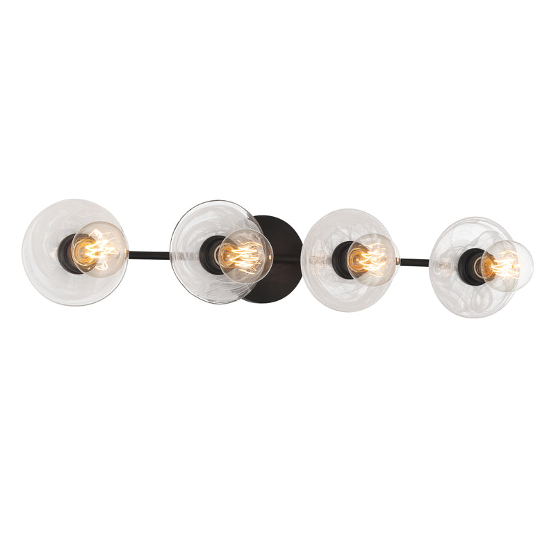 George Kovacs P5613-66A Vapors 4 Light Bath Light -Coal