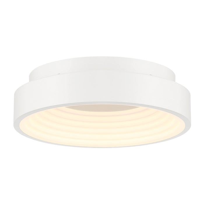 George Kovacs P5551-44B-L Conc 15" LED Flush Mount -Matte White