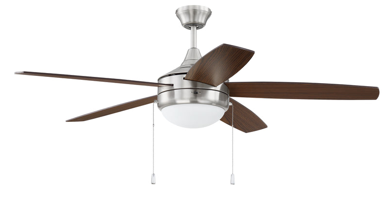 Craftmade PHA52BNK5 Phaze 5 LED Ceiling Fan -Brushed Polished Nickel