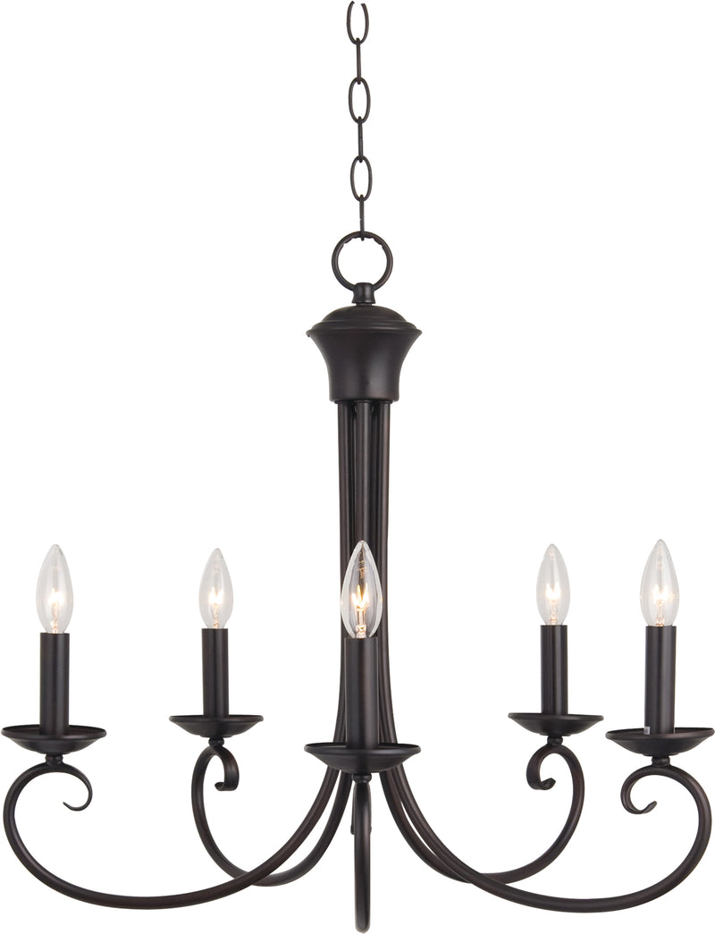 Maxim 70005OI Loft 5 Light Chandelier | Oil Rubbed Bronze