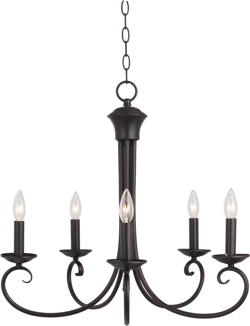 Maxim 70005OI Loft 5 Light Chandelier | Oil Rubbed Bronze