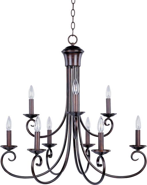 Maxim 70006OI Loft 9 Light Chandelier | Oil Rubbed Bronze