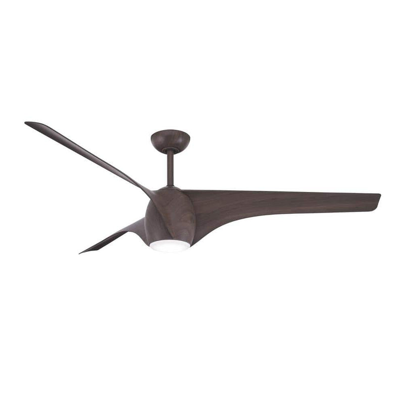 Minka Aire Airewave F839L-DM 65-Inch LED Modern Ceiling Fan in Dark Maple with Remote