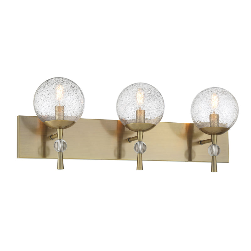 Minka Lavery Populuxe 3 Light Bathroom Vanity Light-Oxidized Aged Brass