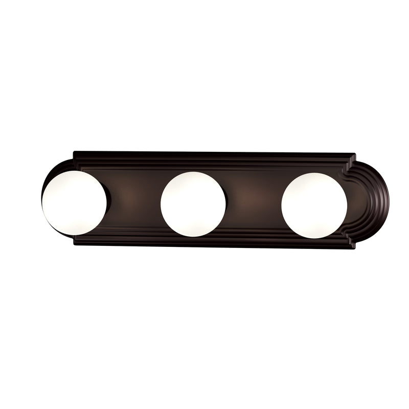 Maxim 7123OI Essentials 3 Light Racetrack Bath Vanity Light | Oil Rubbed Bronze