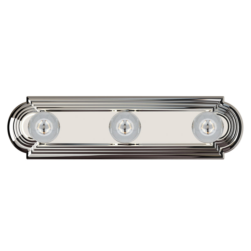 Maxim 7123PC Essentials 3 Light Racetrack Bath Vanity Light | Polished Chrome