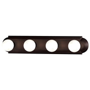 Maxim 7124OI Essentials 4 Light Racetrack Bath Vanity Light | Oil Rubbed Bronze