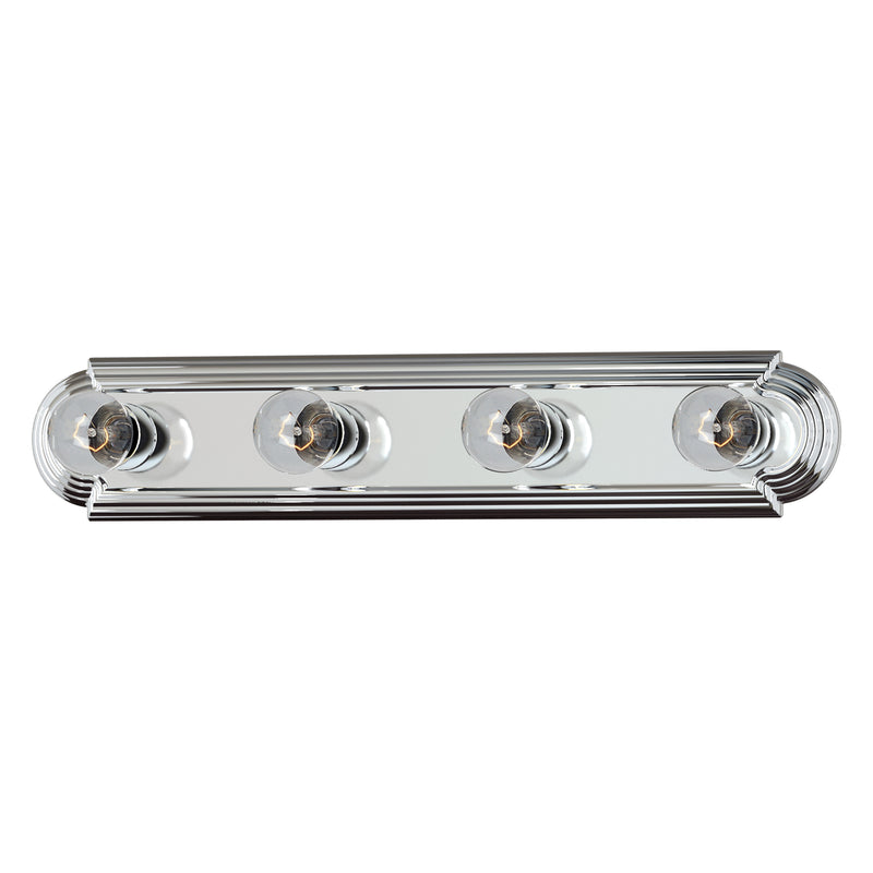Maxim 7124PC Essentials 4 Light Racetrack Bath Vanity Light | Polished Chrome