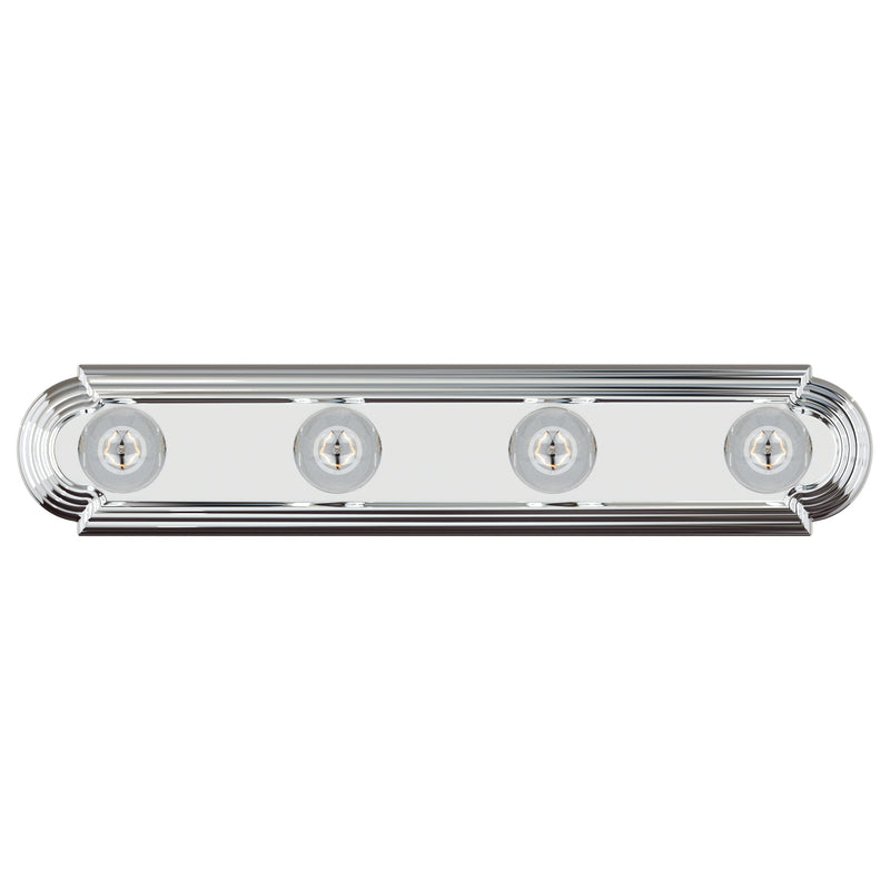 Maxim 7124PC Essentials 4 Light Racetrack Bath Vanity Light | Polished Chrome