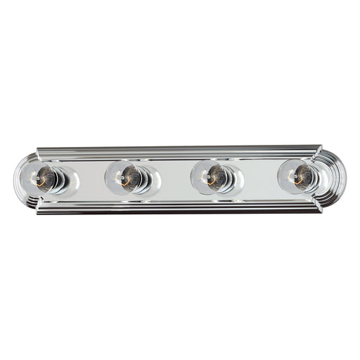 Maxim 7124PC Essentials 4 Light Racetrack Bath Vanity Light | Polished Chrome
