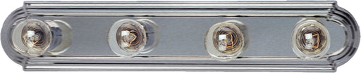 Maxim 7124SN Essentials 4 Light Racetrack Bath Vanity Light | Satin Nickel