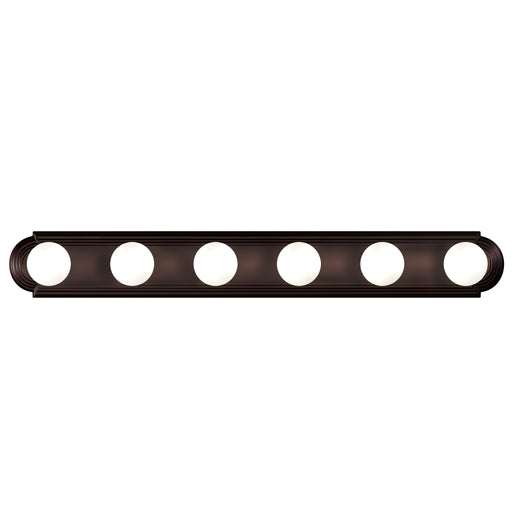 Maxim 7126OI Essentials 6 Light Racetrack Bath Vanity Light | Oil Rubbed Bronze