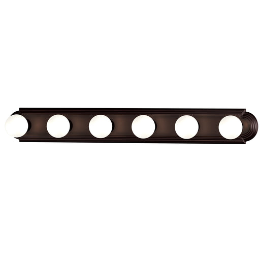 Maxim 7126OI Essentials 6 Light Racetrack Bath Vanity Light | Oil Rubbed Bronze