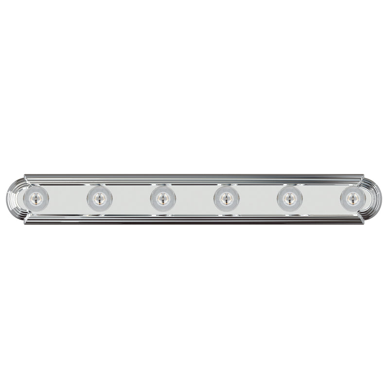 Maxim 7126PC Essentials 6 Light Racetrack Bath Vanity Light | Polished Chrome