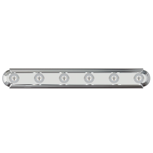 Maxim 7126PC Essentials 6 Light Racetrack Bath Vanity Light | Polished Chrome
