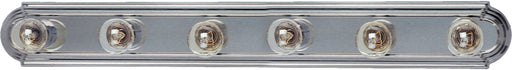 Maxim 7126SN Essentials 6 Light Racetrack Bath Vanity Light | Satin Nickel