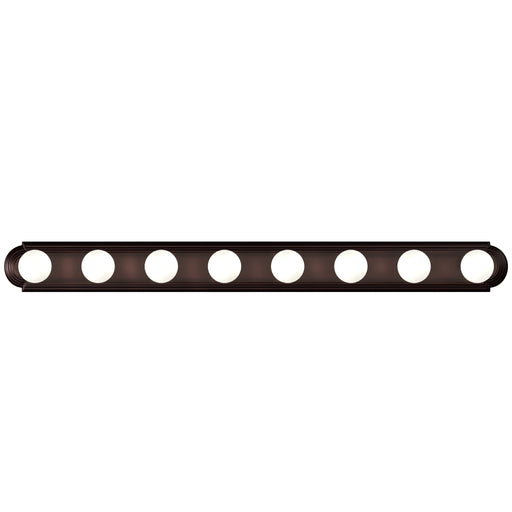 Maxim 7128OI Essentials 8 Light Racetrack Bath Vanity Light | Oil Rubbed Bronze