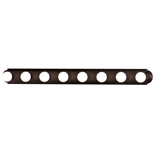 Maxim 7128OI Essentials 8 Light Racetrack Bath Vanity Light | Oil Rubbed Bronze