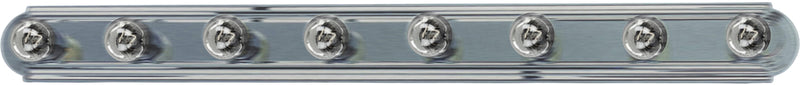 Maxim 7128SN Essentials 8 Light Racetrack Bath Vanity Light | Satin Nickel
