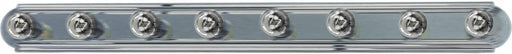 Maxim 7128SN Essentials 8 Light Racetrack Bath Vanity Light | Satin Nickel
