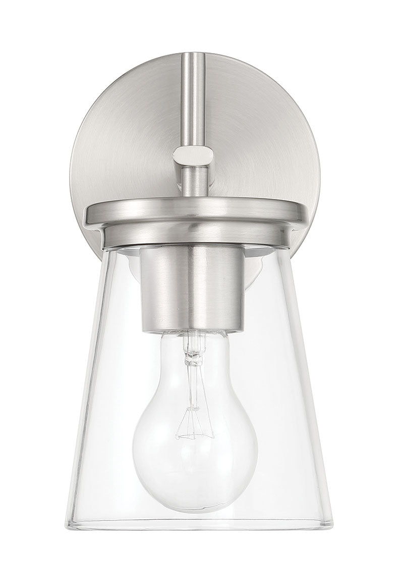 Craftmade 60401-BNK Connell 1 Light Wall Light Sconce -Brushed Polished Nickel