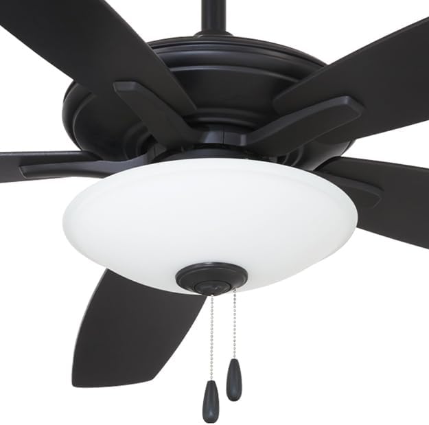 Minka Aire F522L-CL Mojo 52" Coal Black Ceiling Fan with LED Light