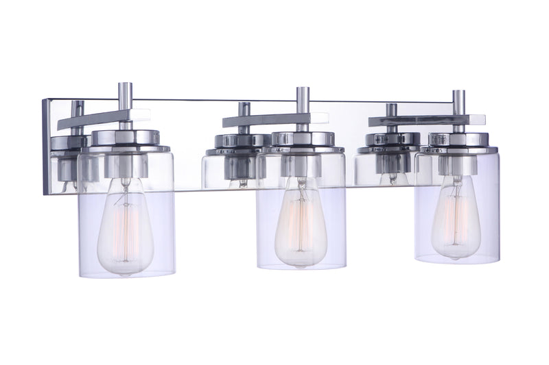 Craftmade 17423CH3 Reeves 3 Light Bathroom Vanity Light -Chrome