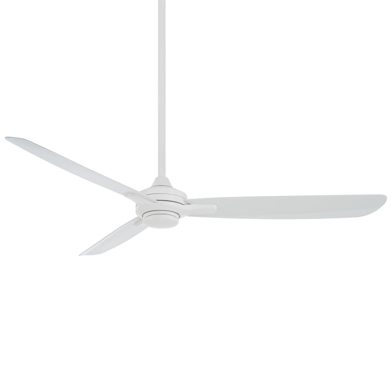 Minka Aire Rudolph Wet F728-WHF 60-Inch Outdoor Ceiling Fan in Flat White with Remote
