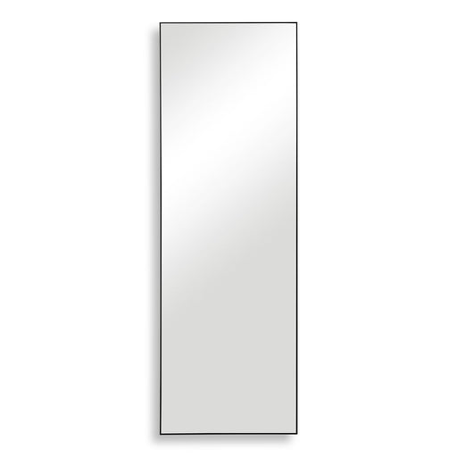 Strathen Black Mirror | Modern Rectangle Frame Bathroom Vanity Mirror Mounted Vertical or Horizontal (20 in. W x 60 in. H x 1 in. D)