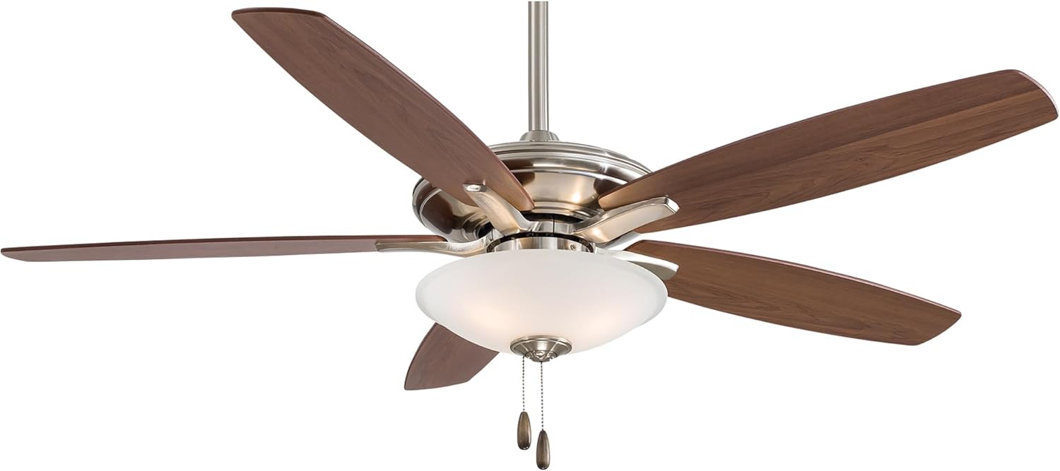 Minka Aire F522L-BN Mojo 52" Brushed Nickel Ceiling Fan with LED Light