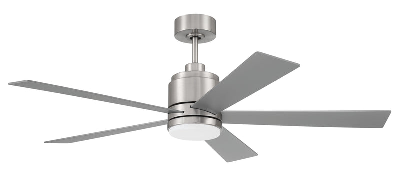 Craftmade MCY52BNK5 McCoy 52 5 Blade LED Ceiling Fan -Brushed Polished Nickel - ALCOVE LIGHTING