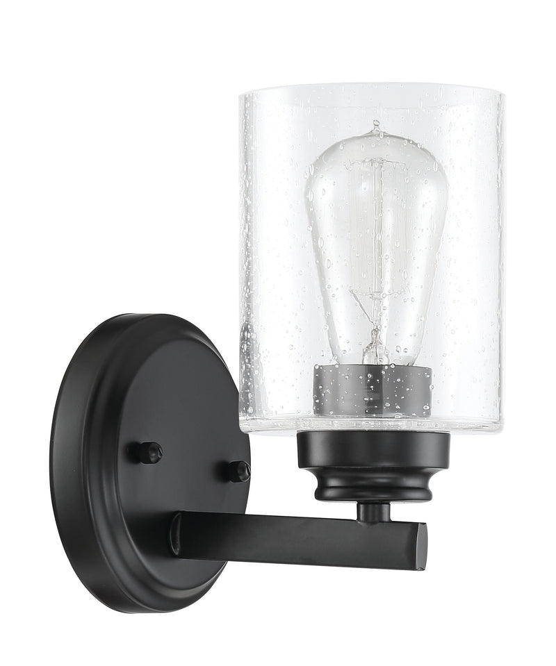 Craftmade 50501-FB Bolden 1 Light Bathroom Vanity Light -Flat Black