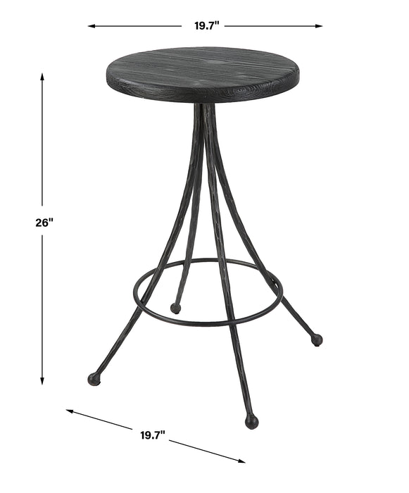 Uttermost Sona Black Counter Stool