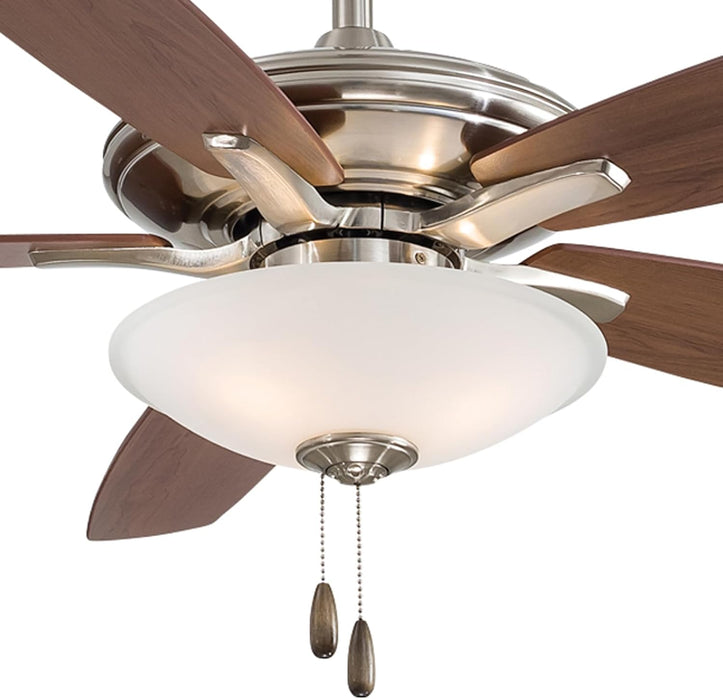 Minka Aire F522L-BN Mojo 52" Brushed Nickel Ceiling Fan with LED Light