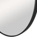 Arculo Satin Black Mirror | Modern Round Aluminum Frame Bathroom Vanity Mirror (34 in. W x 34 in. H x 2 in. D)