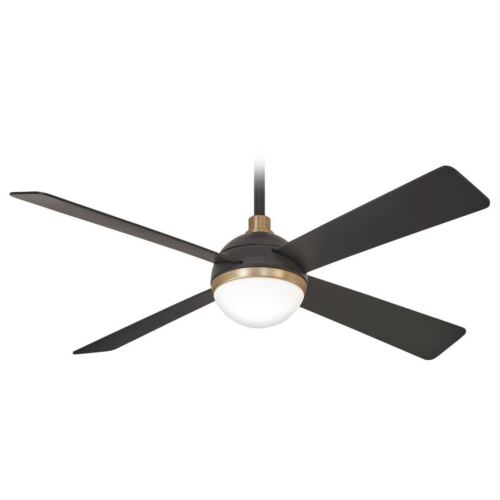 Minka Aire Orb F623L-BC/SBR 54-Inch LED Indoor Ceiling Fan in Brushed Carbon with Remote