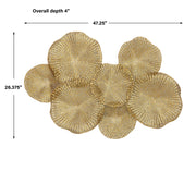 Uttermost Ripley Gold Metal Wall Art - ALCOVE LIGHTING